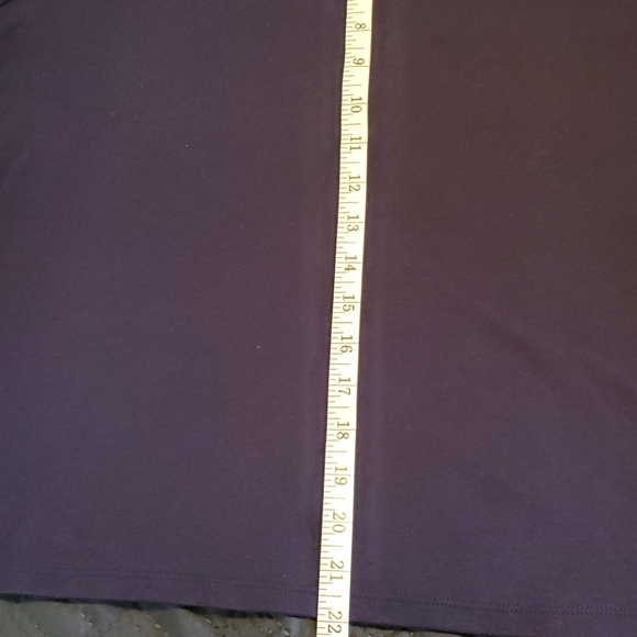 🔥$5 SALE! Allison Daley navy t-shirt sz Large petite - Picture 7 of 8